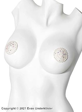 Självhäftande bröstvårtetäckare med pärlor